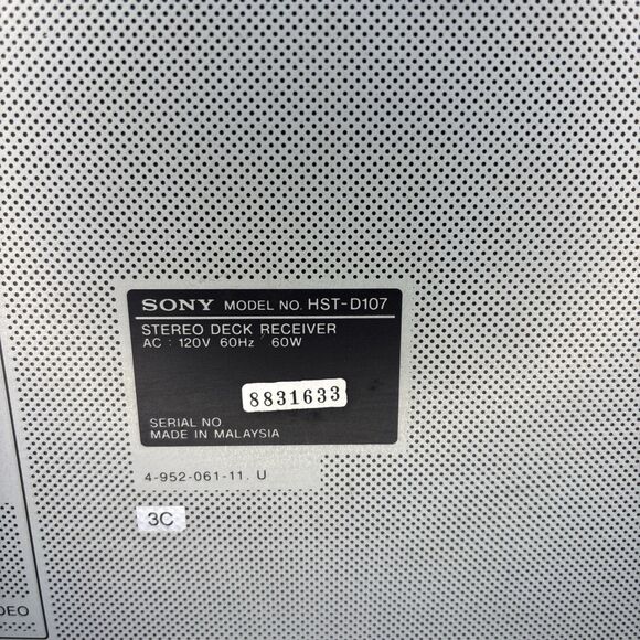 SONY LBT-D107R Compact Stereo System Dual Cassette 5 Disc CD Player Plays Great! - Picture 6 of 9